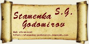 Stamenka Godomirov vizit kartica